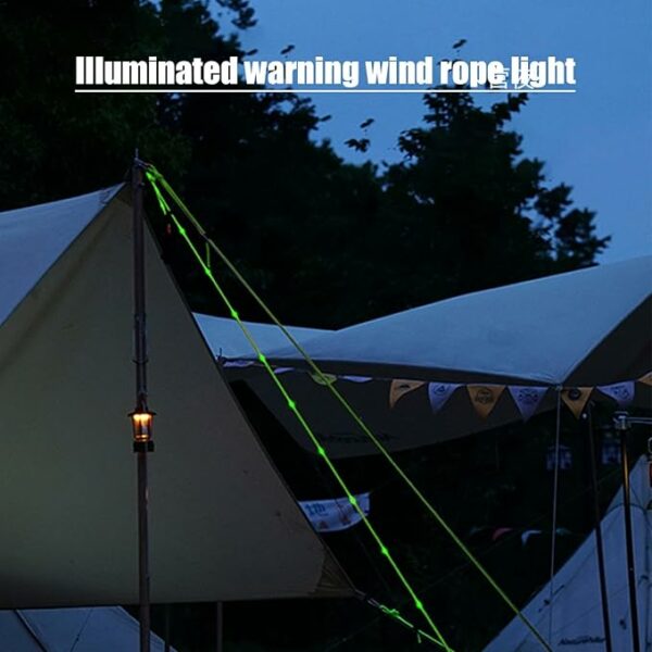 Paracord, LED Tent Rope Light, Waterproof Paracord Camping, Glow Tent Wind Rope, Camping Paracord Rope Light, Led Paracord Rope, Waterproof Tent Rope,