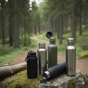 BeGrit Juego de Cantimplora Militar Kit de Cantimplora Campamento con Capacidad 1 Litros Cantina Cantimplora Militar Botella de Campo botella de agua para campo para Camping Senderismo Mochila