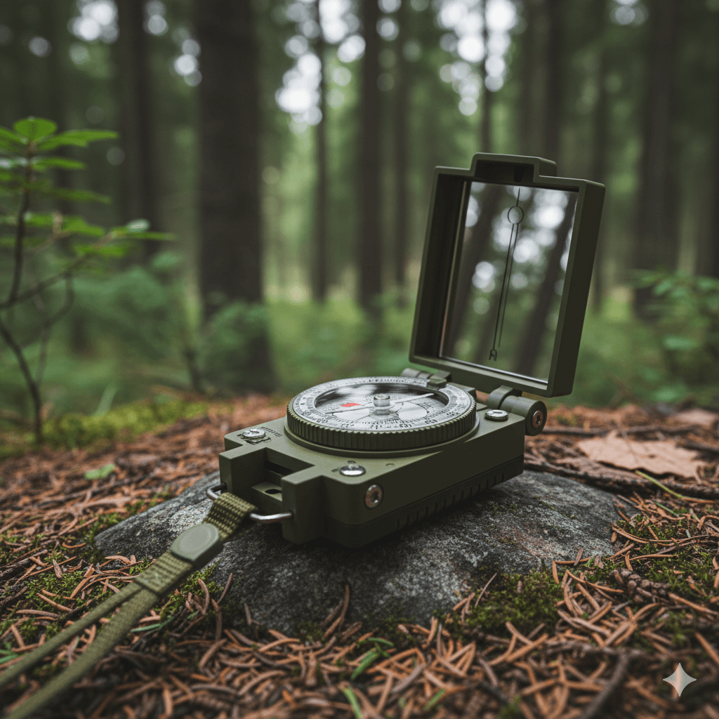 Gvolatee Brujula Militar Impermeable Brújula Profesional para Orientación con Efecto Fluorescente Compas para Senderismo Acampada Montañismo