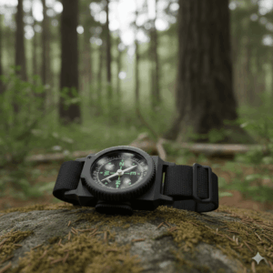 Brújula de Navegación y Orientación para Senderismo Con Declinación Ajustable - Lectura de Mapa, Expedición, Supervivencia (1 Pieza)