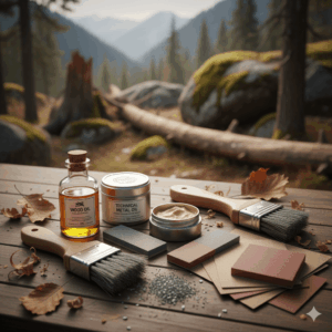 Mantenimiento de herramientas Aceite danés para madera Furniture Clinic – Aceite de acabado prémium para realzar la belleza natural del roble, el pino y las encimeras de madera – Sella y protege dando un acabado satinado – 250 ml