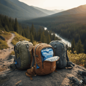 Amesor Mochila para rutear | Mochilas Hombre 35L Gran Capacidad - Camping con Bolsa portabotellas para Viajes Senderismo