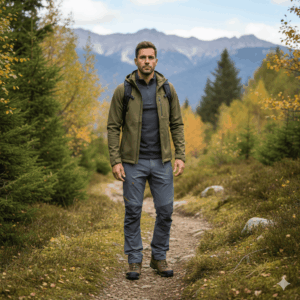 2 Pares Calcetines Hombre Lana Merino Finos – Transpirables, Cómodos, Antibacterianos, para Outdoor, Senderismo, Trekking, Viaje y Trabajo Diario