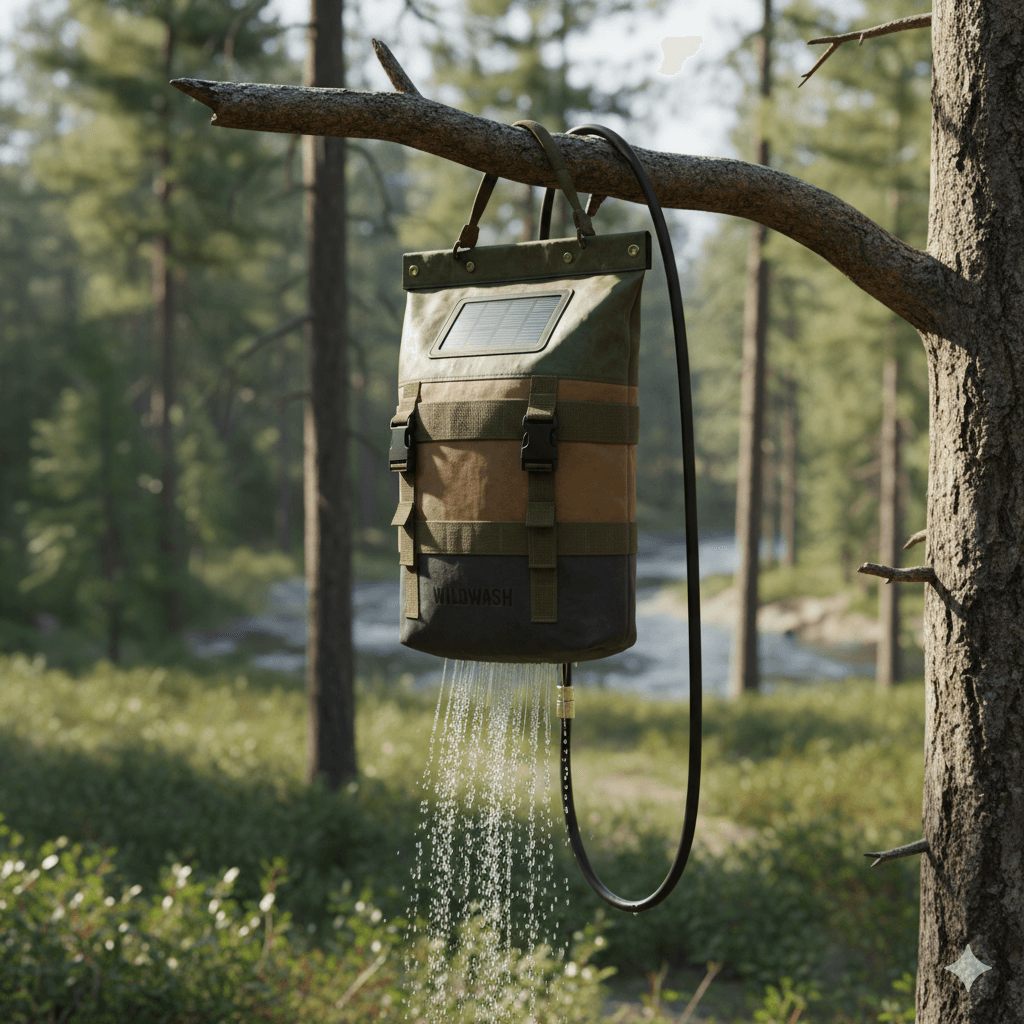 Ducha portátil al Aire Libre Ducha Solar de 5 galones Bolsa de Agua Ducha de Camping 20L con termómetro