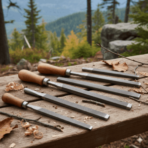 6 Pcs Juego de limas y escofinas,Preciva Juego de limas multiusos en acero con alto contenido de carbono incluye lima plana,triángulo,semirredondas,redondas,para metal,madera etc