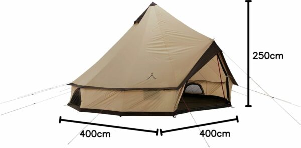 Grand Canyon Indiana - Tienda de campaña piramidal para personas Tipi para grupos, camping, exteriores, tamaños glamping