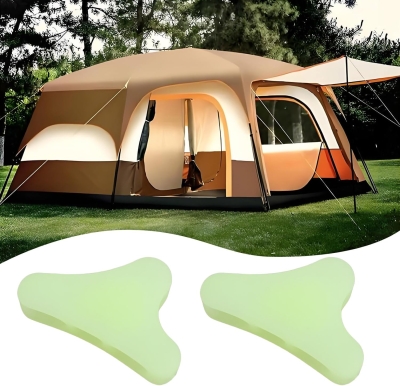 10 Tensores de Cuerda Luminosa para Tienda de Campaña CL266 para 1-3 Mm de Diámetro (24 X 14 X 8 Mm)