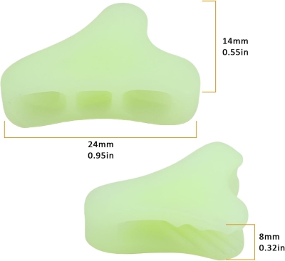 10 Tensores de Cuerda Luminosa para Tienda de Campaña CL266 para 1-3 Mm de Diámetro (24 X 14 X 8 Mm)